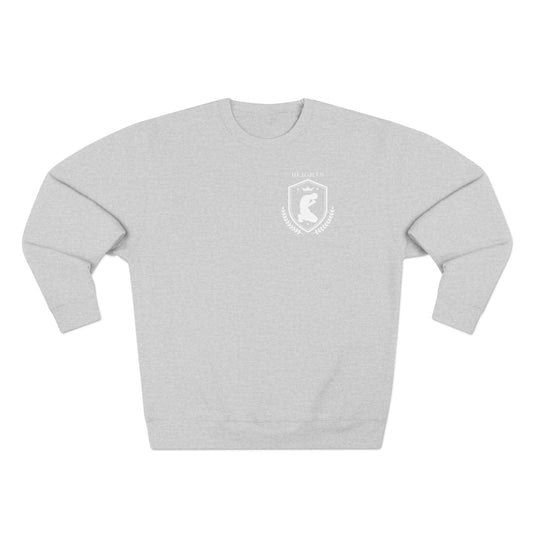 Adult Heights Christian White Letters & Image Crewneck