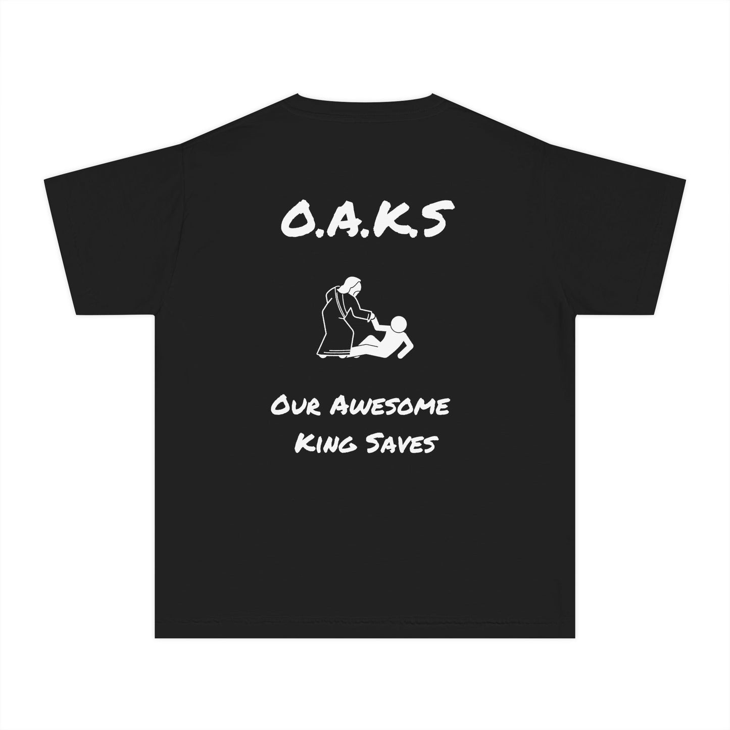 Youth OAKS Christian White Words Heavyweight Tee