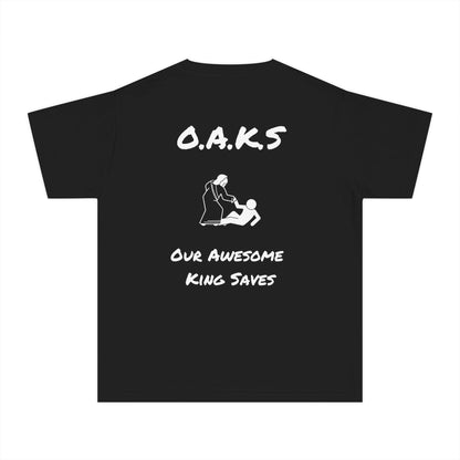 Youth OAKS Christian White Words Heavyweight Tee