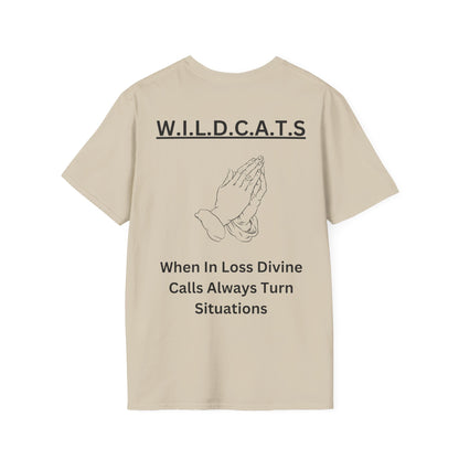 Wildcats Christian Black Letters & Picture