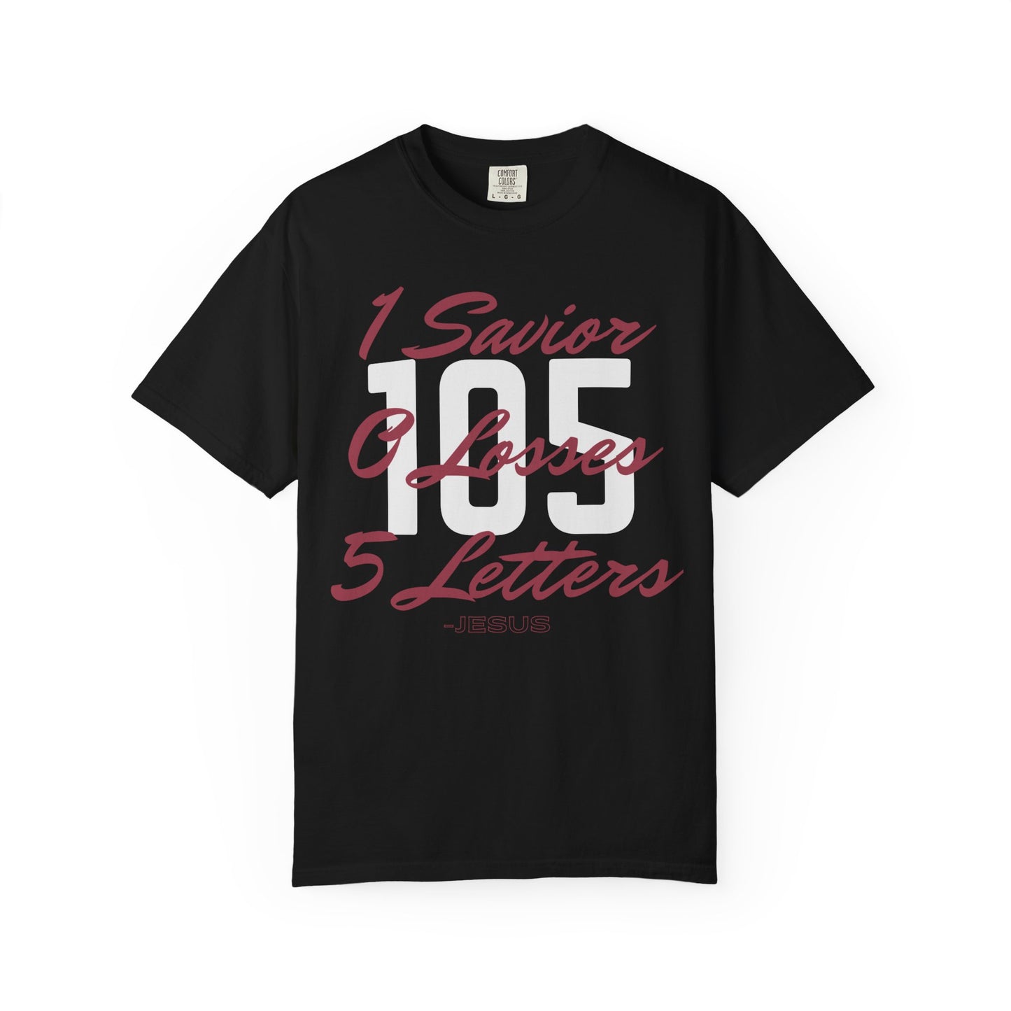 Adult 105 Christian Marron and White Letters