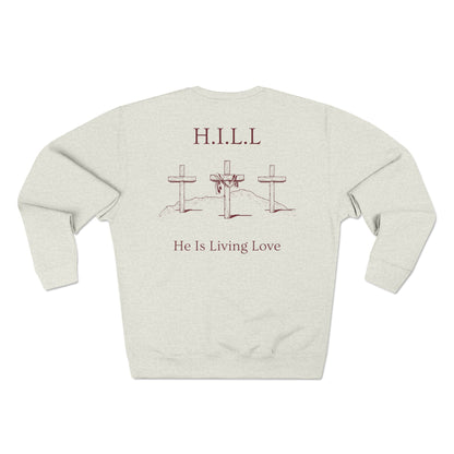 Hill Christian Marron Words Crewneck