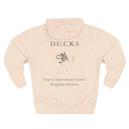 Ducks Christian Black Words Hoodie