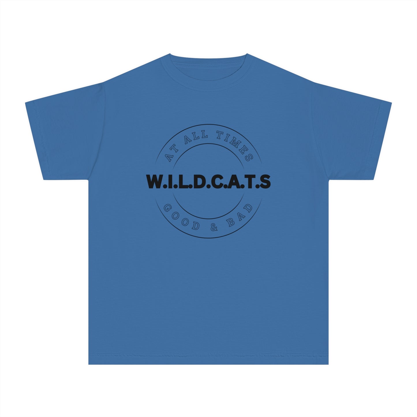 Youth Wildcats Christian Black Letters & Picture