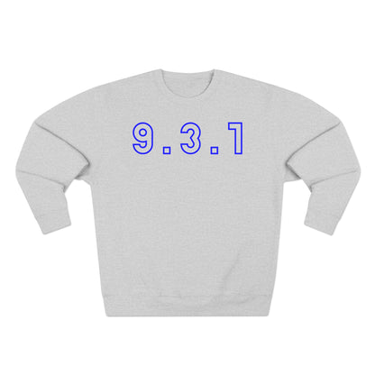 931 Crewneck Blue Words