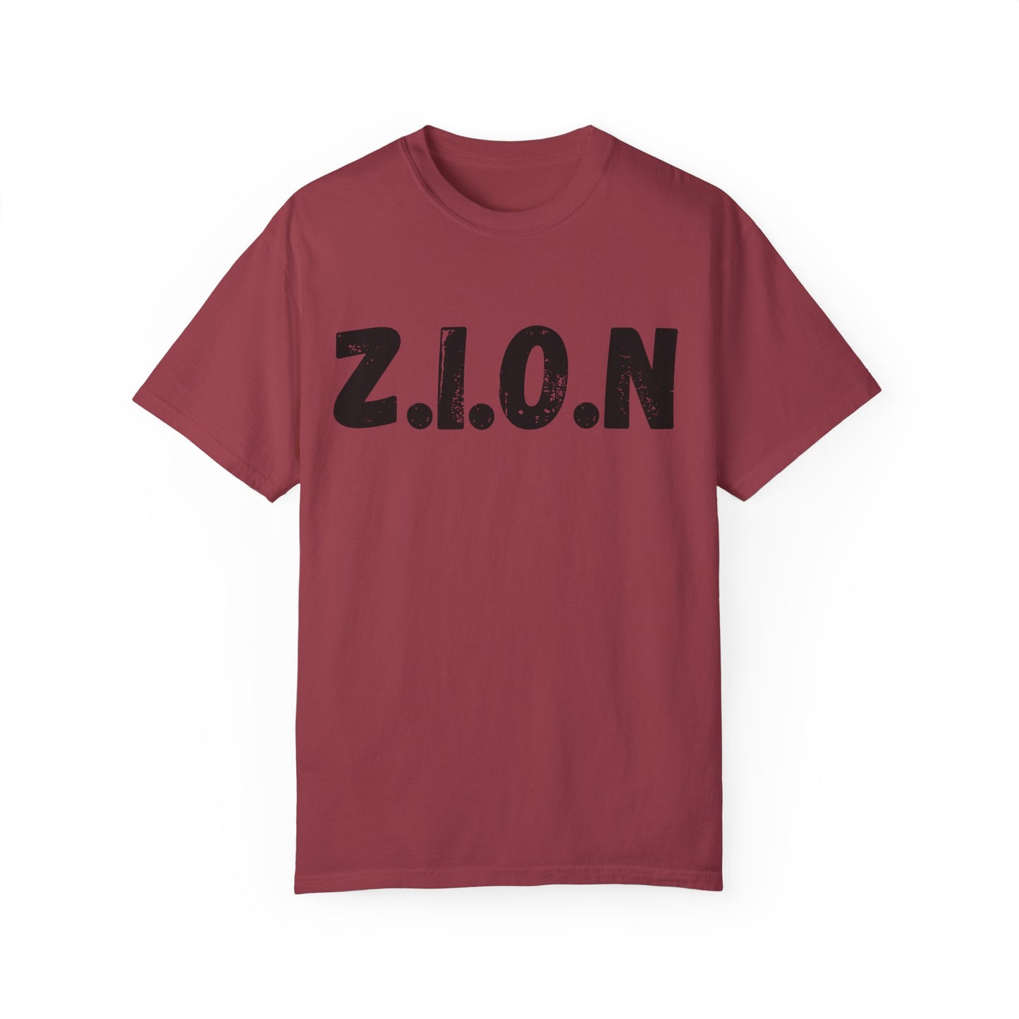 Adult Zion Black Words & Image