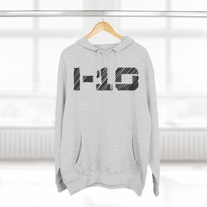 Adult I-10 Christian Black Words Pullover Hoodie