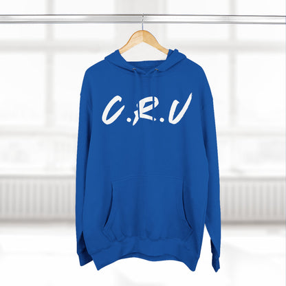Adult Cru White Pullover Hoodie