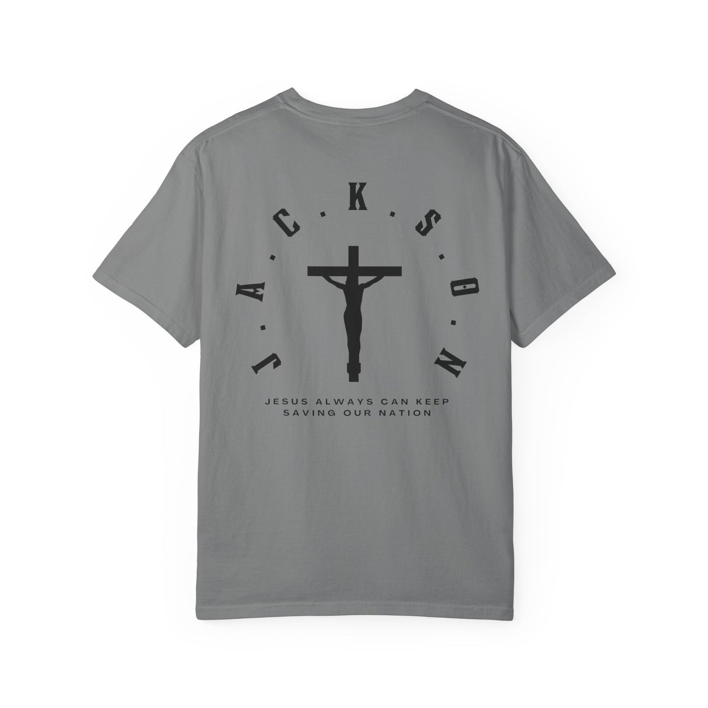 Adult Jackson Christian Black Letters & Cross Heavyweight
