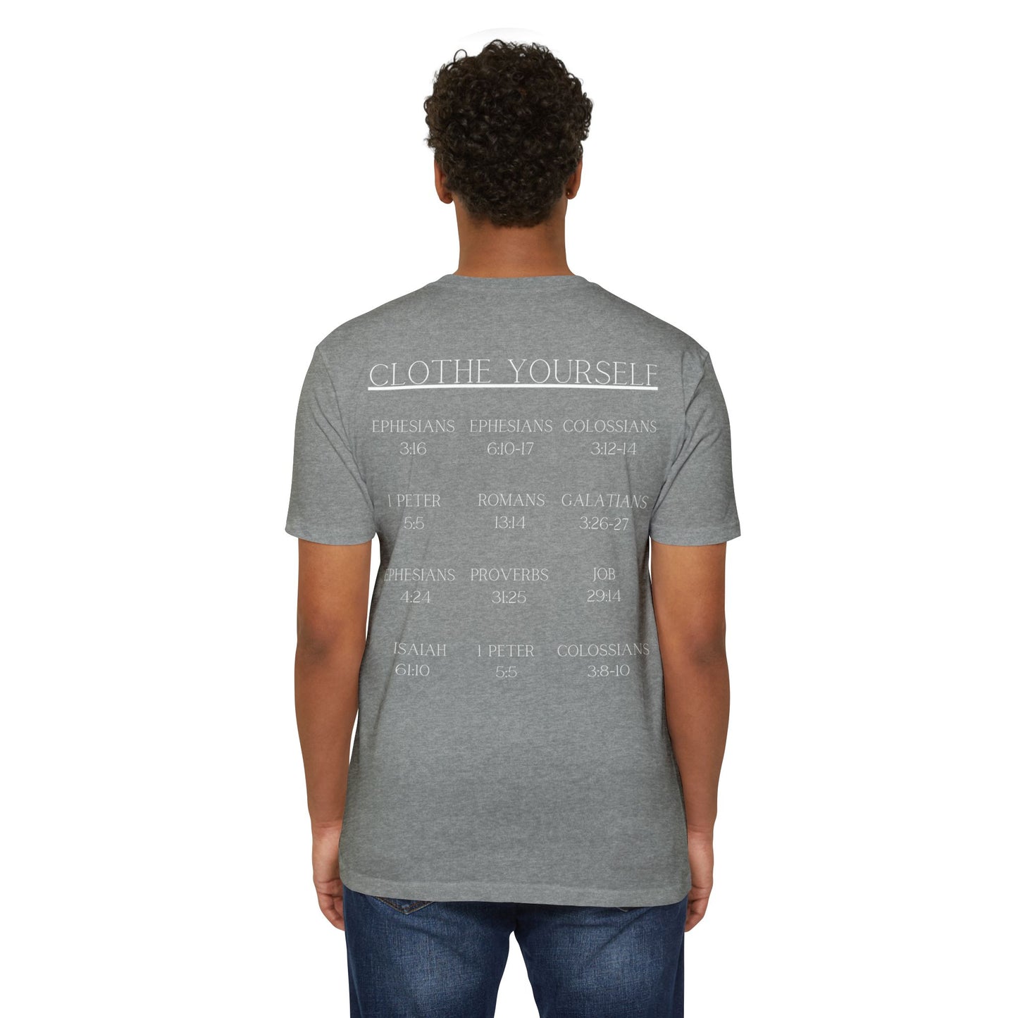 Adult Clothe Yourself  Christian White Tshirt Premium Tee