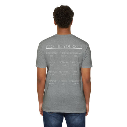 Adult Clothe Yourself  Christian White Tshirt Premium Tee