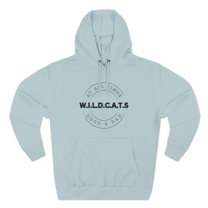 Wildcats Christian Black Letters & Picture Hoodie