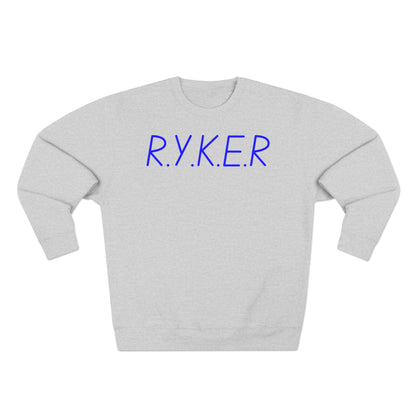 RYKER Christian Blue Letters Crewneck