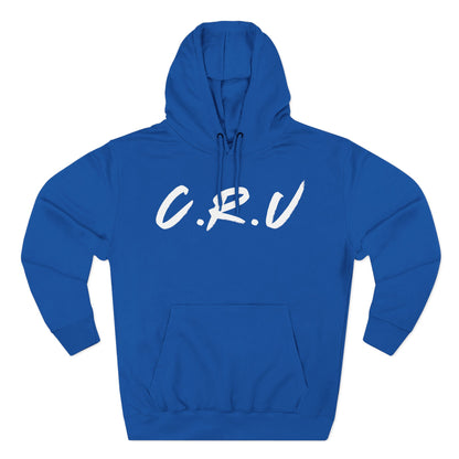 Adult Cru White Pullover Hoodie