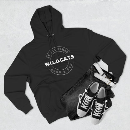 Adult Wildcats Christian White Letters & Picture Pullover Hoodie