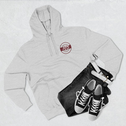 Adult 105 Christian Marron and White Letters Hoodie