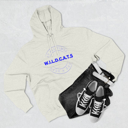 Wildcats Christian Blue Letters & Picture Hoodie