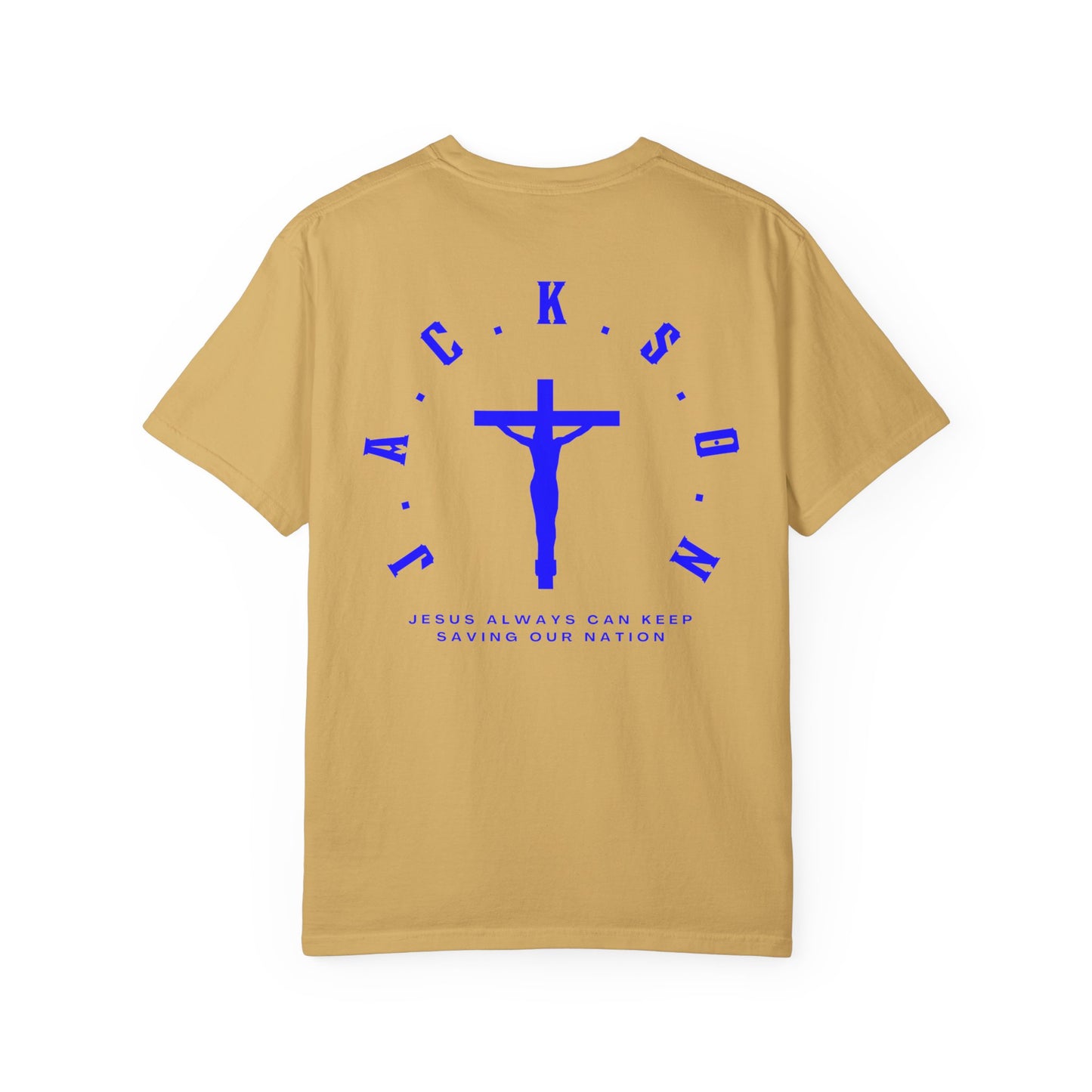 Jackson Believing Christian Blue Letters & Cross