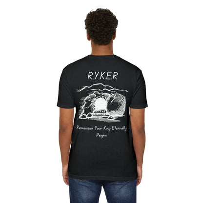 Adult RYKER Christian White Letters Premium Tee
