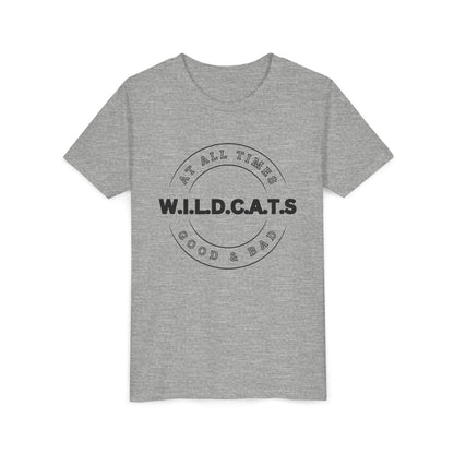 Youth Wildcats Christian Black Letters & Picture