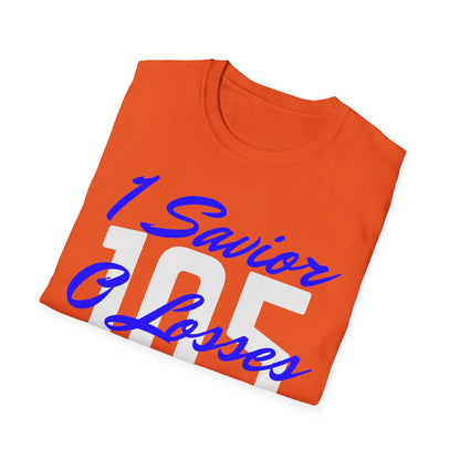 Adult 105 Christian Blue and White Letters