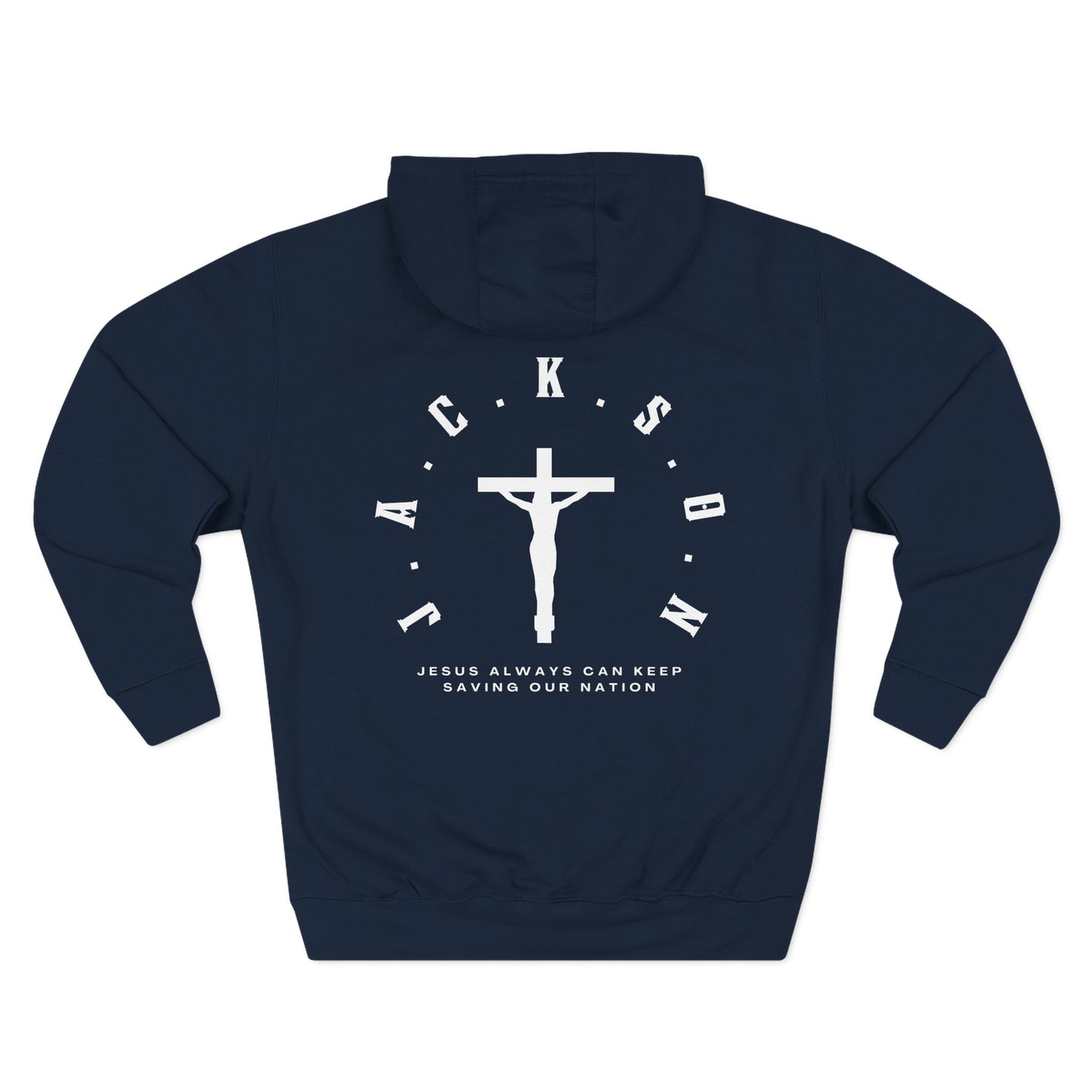 Adult Jackson White Pullover Hoodie