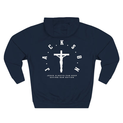 Adult Jackson White Pullover Hoodie