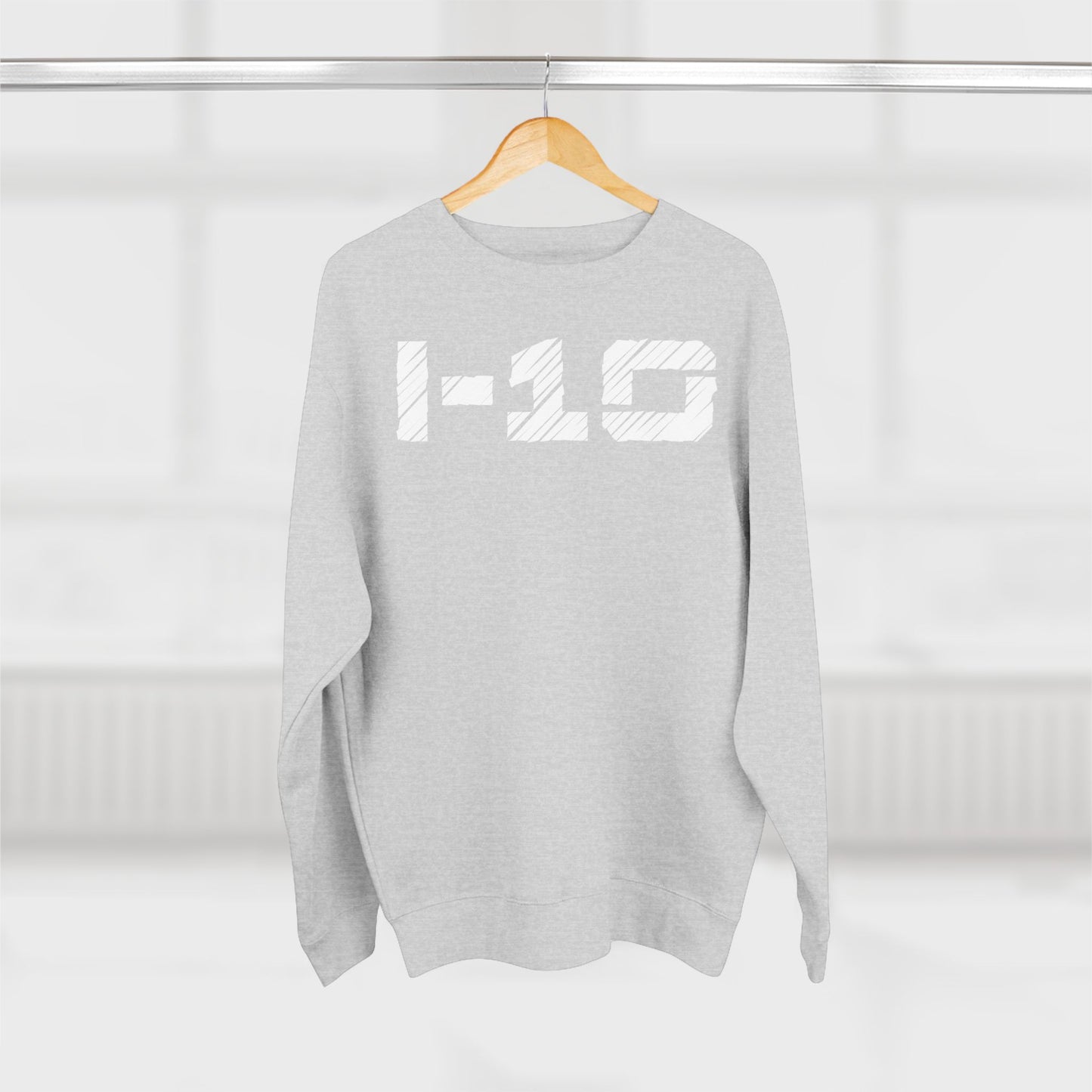 Adult I-10 Christian White Words Crewneck