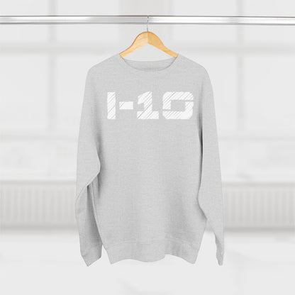 Adult I-10 Christian White Words Crewneck