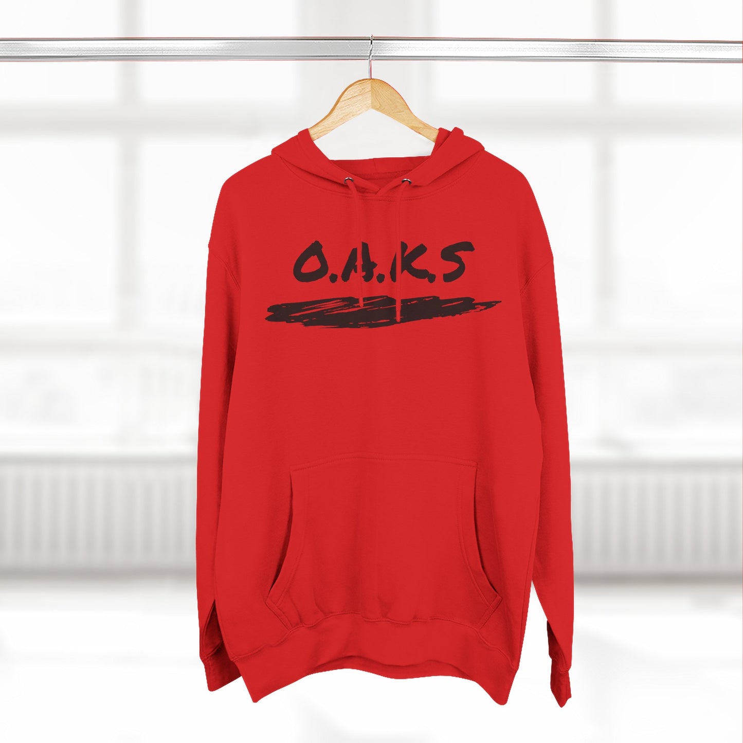Adult Oaks Christian Black Pullover Hoodie