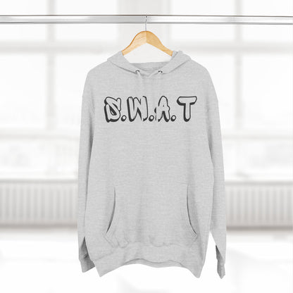 Adult Swat Christian Black Words Pullover Hoodie