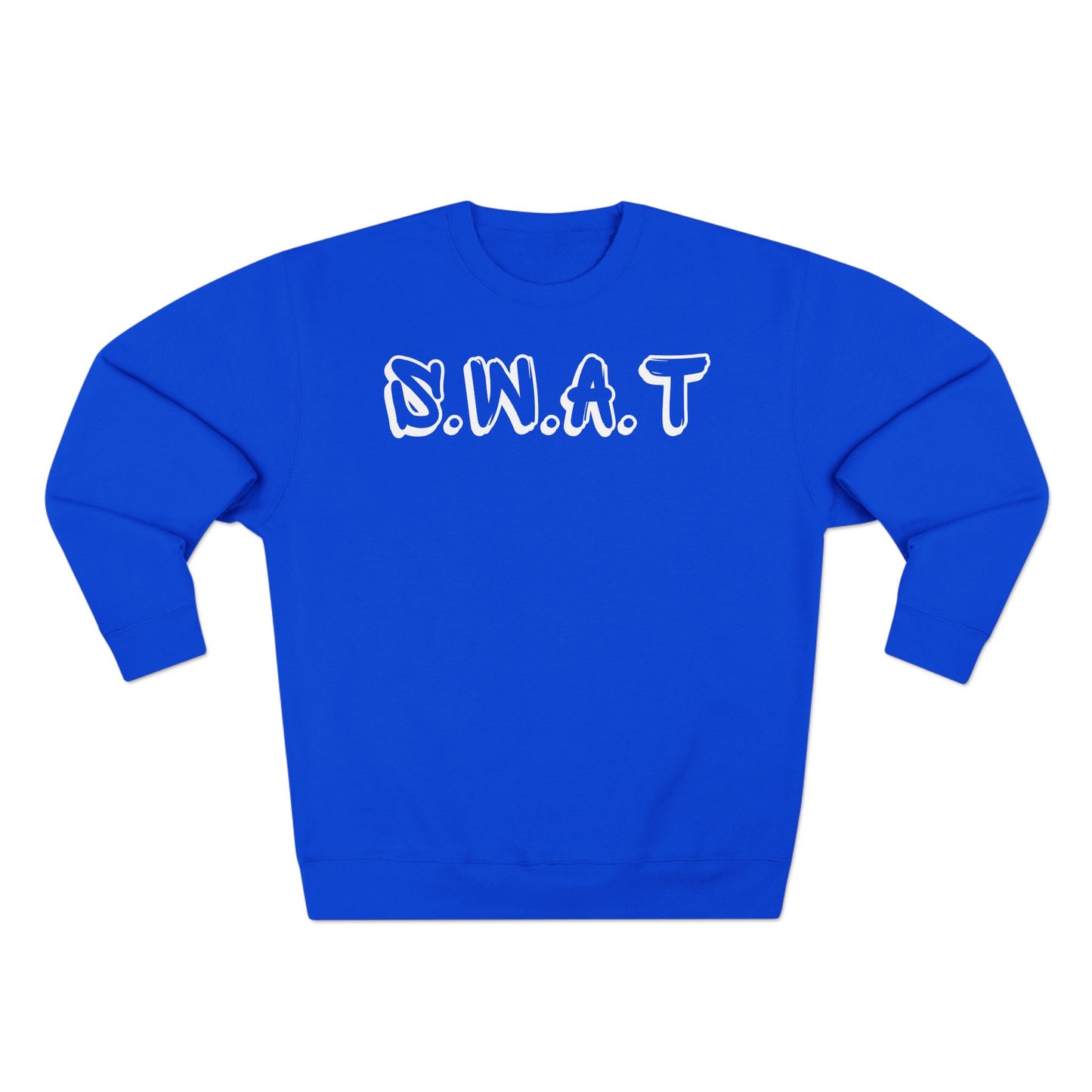 Adult Swat Christian White Words Crewneck