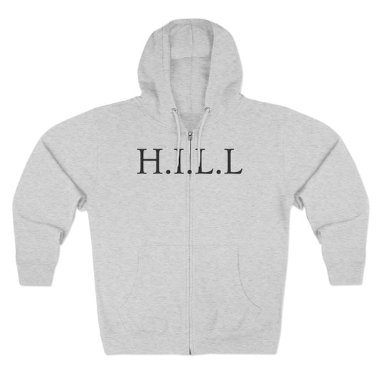Adult Hill Christian Black Words Zipper Hoodie