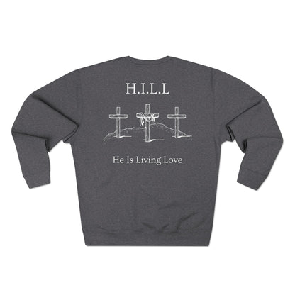 Adult Hill Christian White Words Crewneck