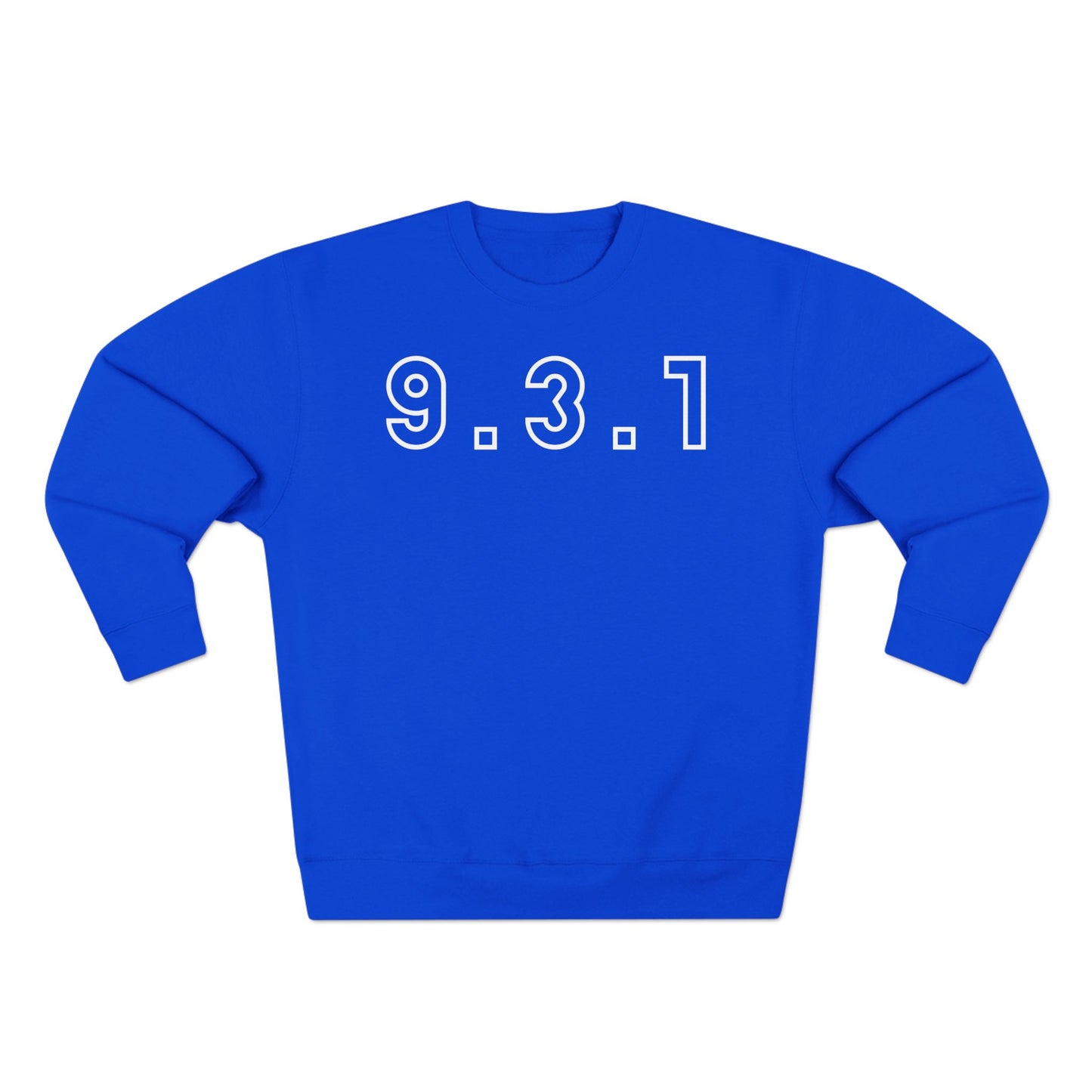 Adult 931 Crewneck White Words
