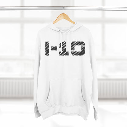 Adult I-10 Christian Black Words Pullover Hoodie