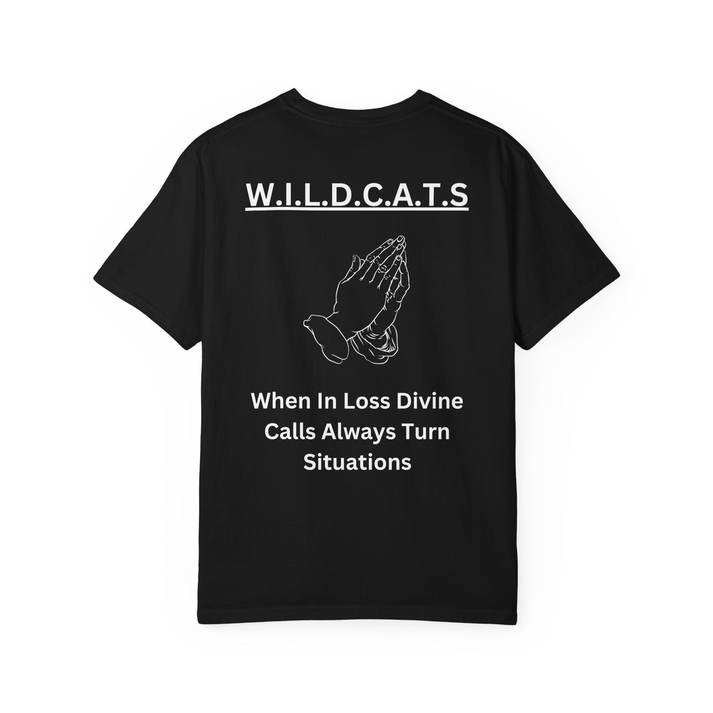 Wildcats Christian White Letters & Image Specialty