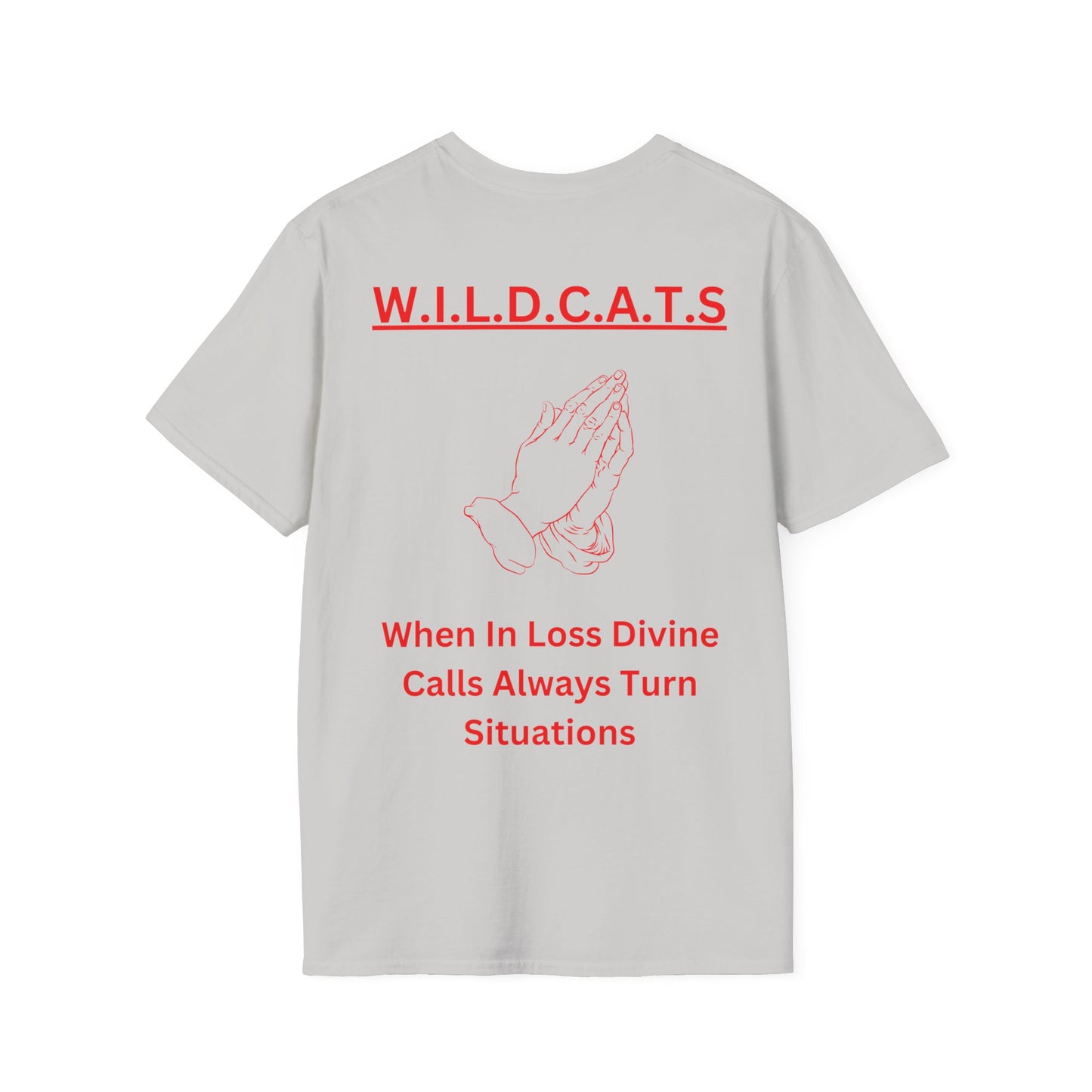 Wildcats Christian Red Letters & Picture