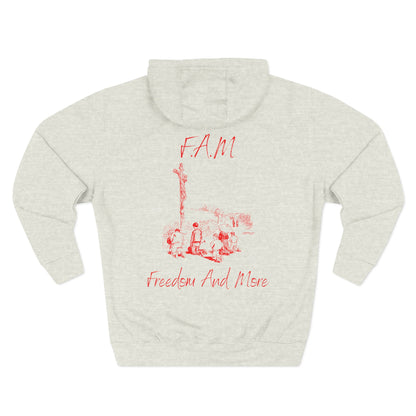 Fam Hoodie Red Words