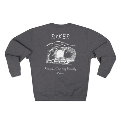 Adult RYKER Christian White Letters Crewneck