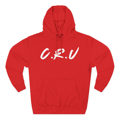 Adult Cru White Pullover Hoodie