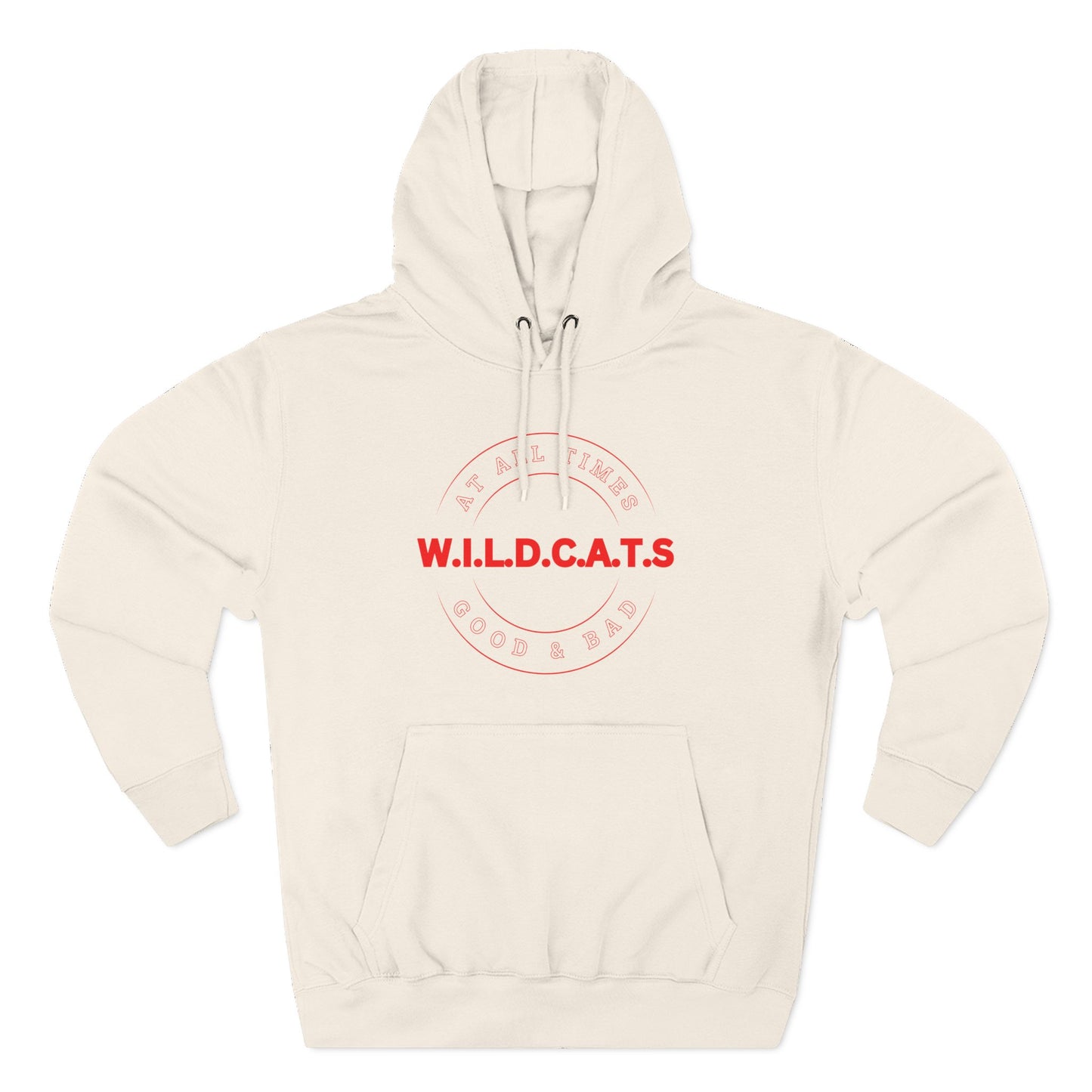 Wildcats Christian Red Letters & Picture Hoodie