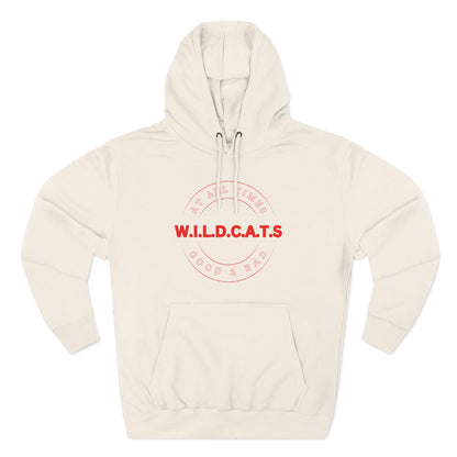 Wildcats Christian Red Letters & Picture Hoodie