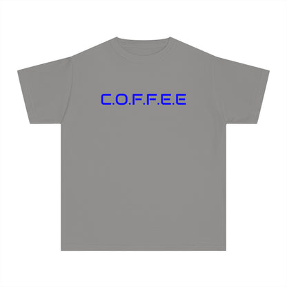 Youth Adult Coffee Christian Blue Words Only