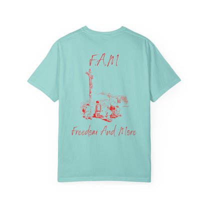 Fam Christian Red Letters & Image