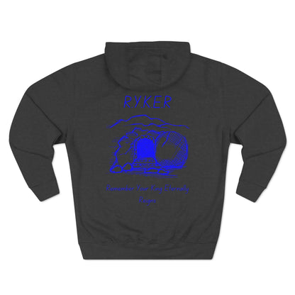 RYKER Christian Blue Letters Hoodie