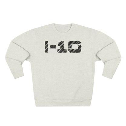 I-10 Christian Black Words Crewneck