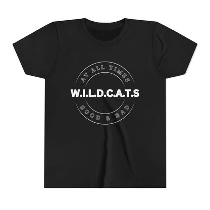 Youth Wildcats Christian White Letters & Picture