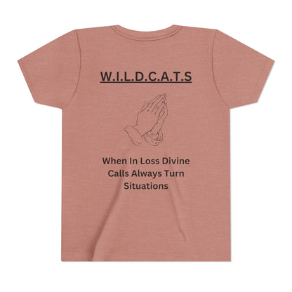 Youth Wildcats Christian Black Letters & Picture