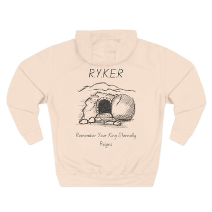 RYKER Christian Black Letters Hoodie